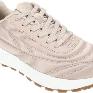 Women's Sneakers Plush Waves Taupe Lace-Up Memory Foam Cushioned Comfort